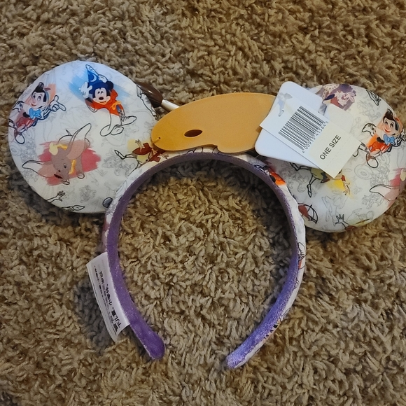 NWT 2020 Disney Parks Ink And Paint Minnie Mouse Artist Palette Paint Brush Ears - Picture 2 of 5